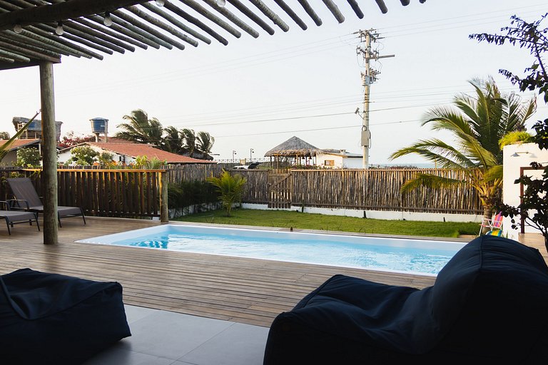 Casa aconchegante vista mar na Barrinha até 7 p