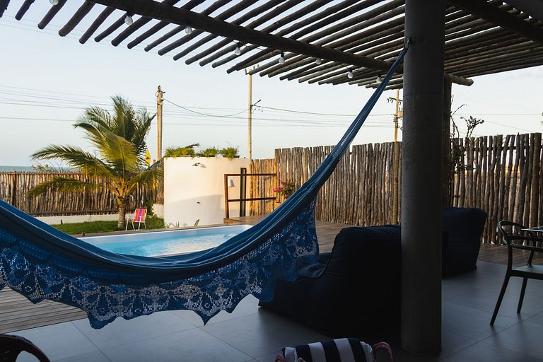 Casa aconchegante vista mar na Barrinha até 7 p