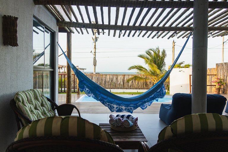 Casa aconchegante vista mar na Barrinha até 7 p