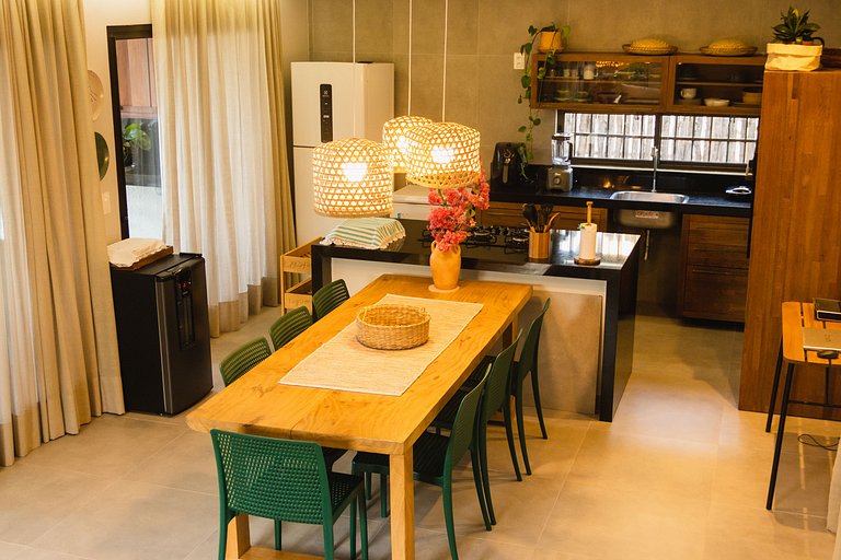 Casa aconchegante vista mar na Barrinha até 7 p