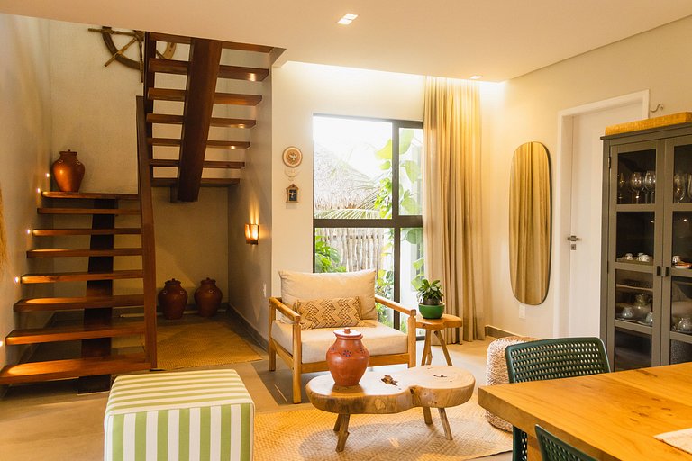 Casa aconchegante vista mar na Barrinha até 7 p