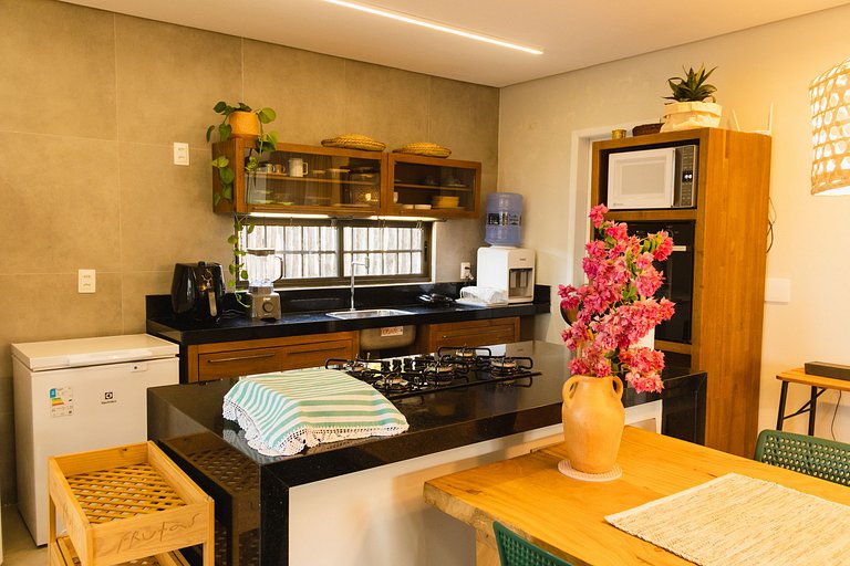 Casa aconchegante vista mar na Barrinha até 7 p