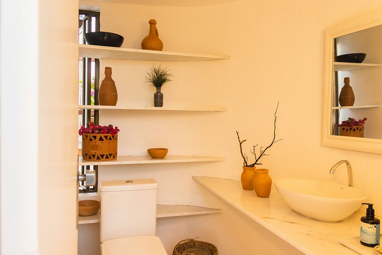 Casa aconchegante vista mar na Barrinha até 7 p