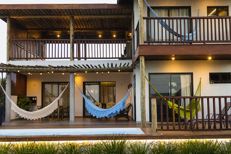 Casa aconchegante vista mar na Barrinha até 7 p