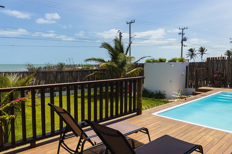 Casa aconchegante vista mar na Barrinha até 7 p