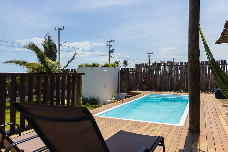 Casa aconchegante vista mar na Barrinha até 7 p