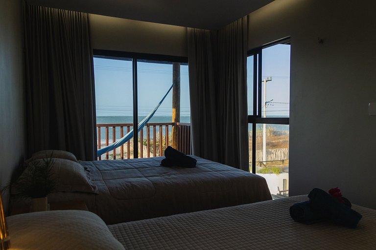 Casa aconchegante vista mar na Barrinha até 7 p