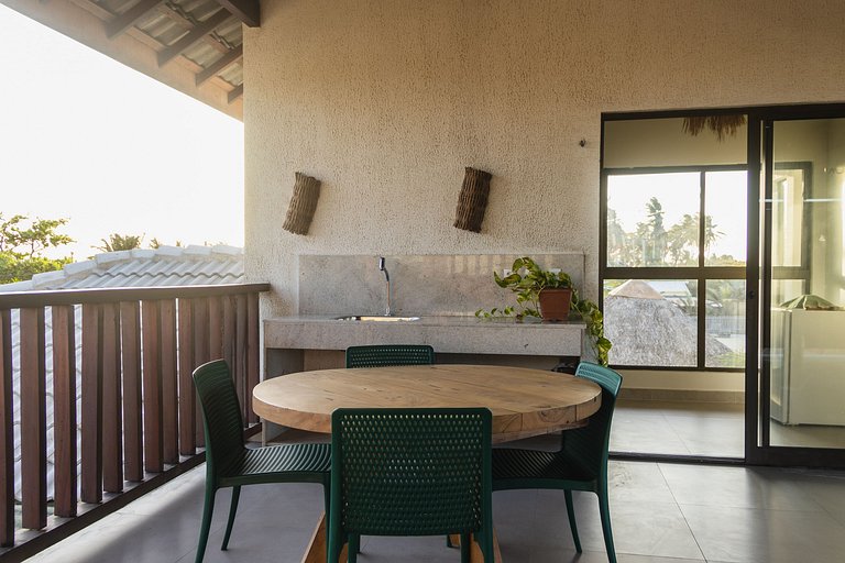 Casa aconchegante vista mar na Barrinha até 7 p