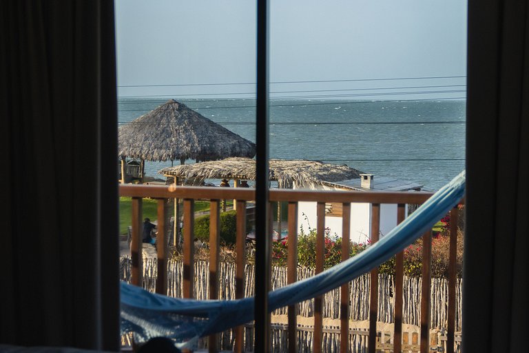 Casa aconchegante vista mar na Barrinha até 7 p