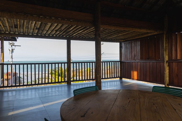 Casa aconchegante vista mar na Barrinha até 7 p
