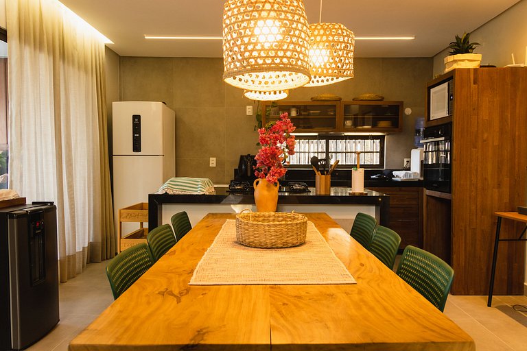 Casa aconchegante vista mar na Barrinha até 7 p