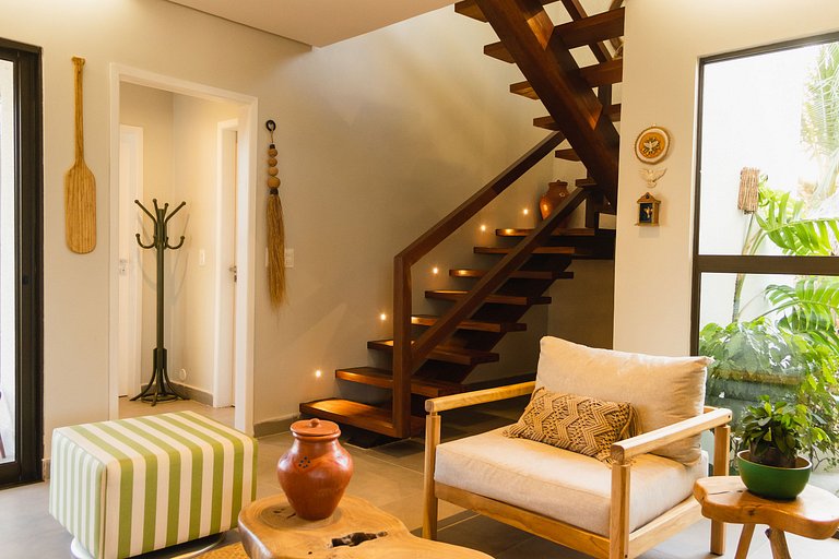 Casa aconchegante vista mar na Barrinha até 7 p