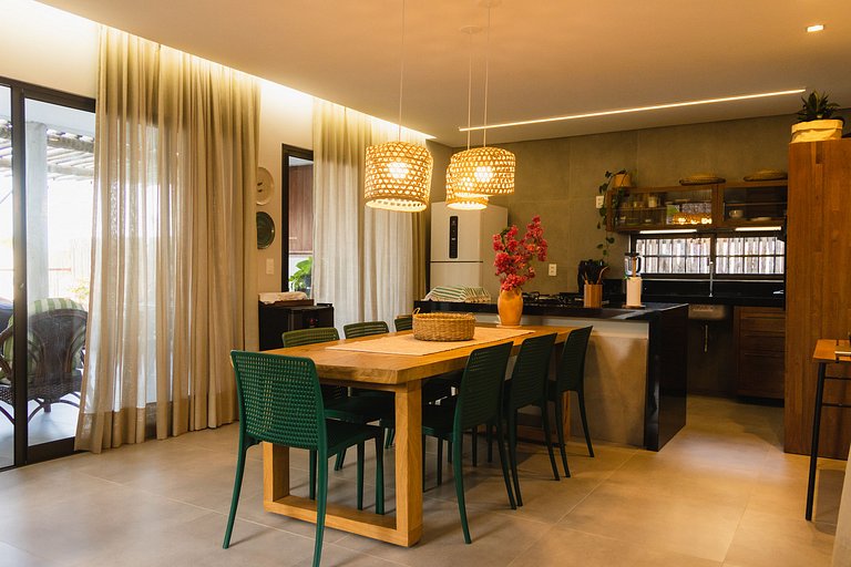 Casa aconchegante vista mar na Barrinha até 7 p
