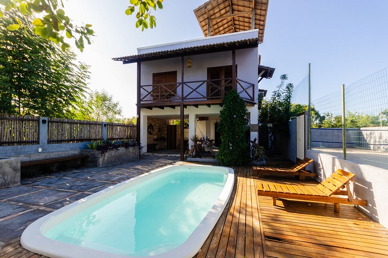 Casa para até 10 pessoas a 600m da praia