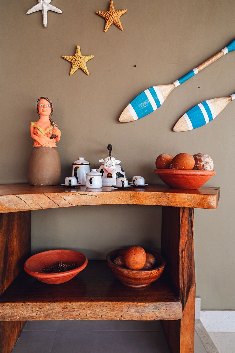 Casa à beira-mar no Coqueiro, Piauí, até 12 pes