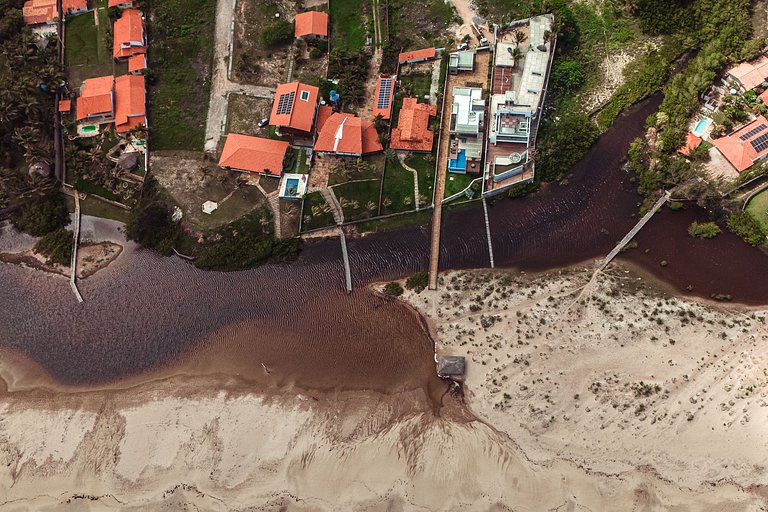 Casa à beira-mar no Coqueiro, Piauí, até 12 pes