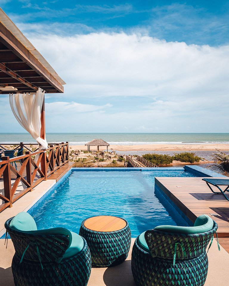 Casa à beira-mar no Coqueiro, Piauí, até 12 pes