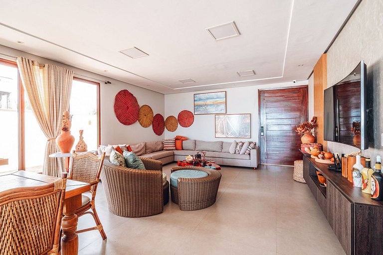 Casa à beira-mar no Coqueiro, Piauí, até 12 pes