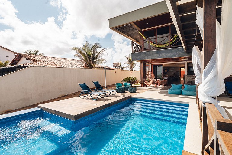 Casa à beira-mar no Coqueiro, Piauí, até 12 pes