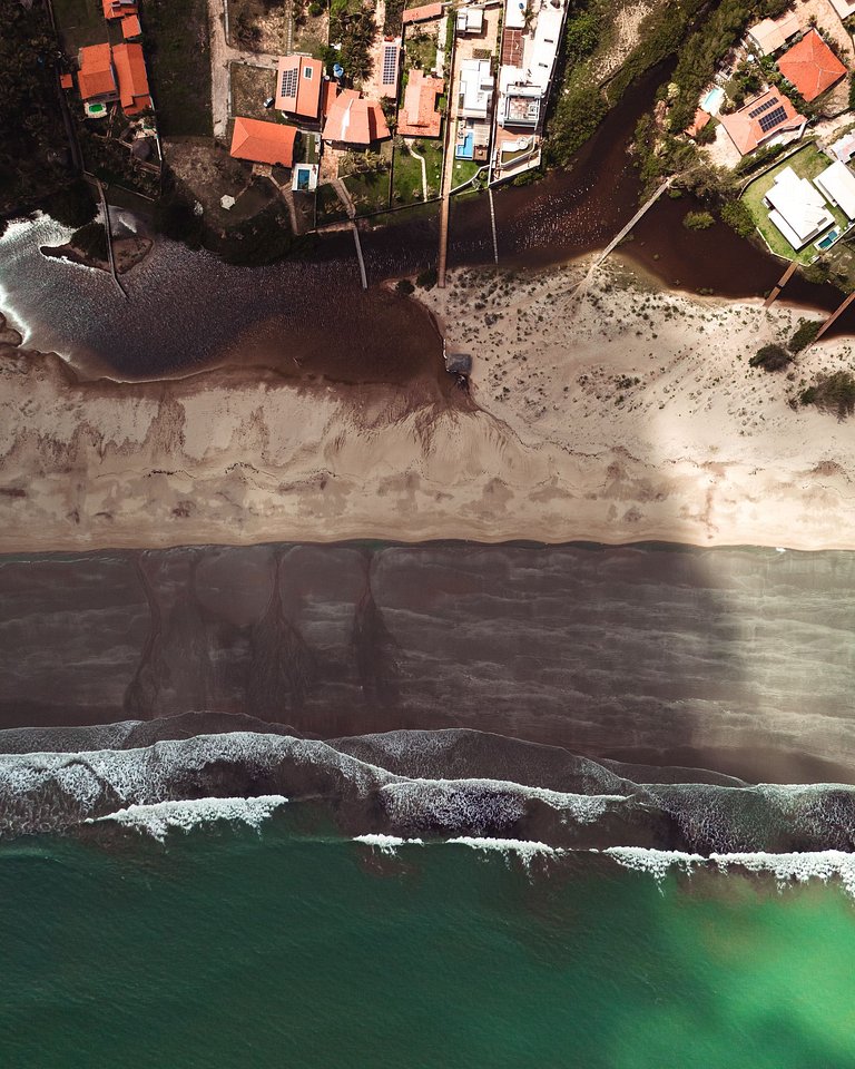 Casa à beira-mar no Coqueiro, Piauí, até 12 pes